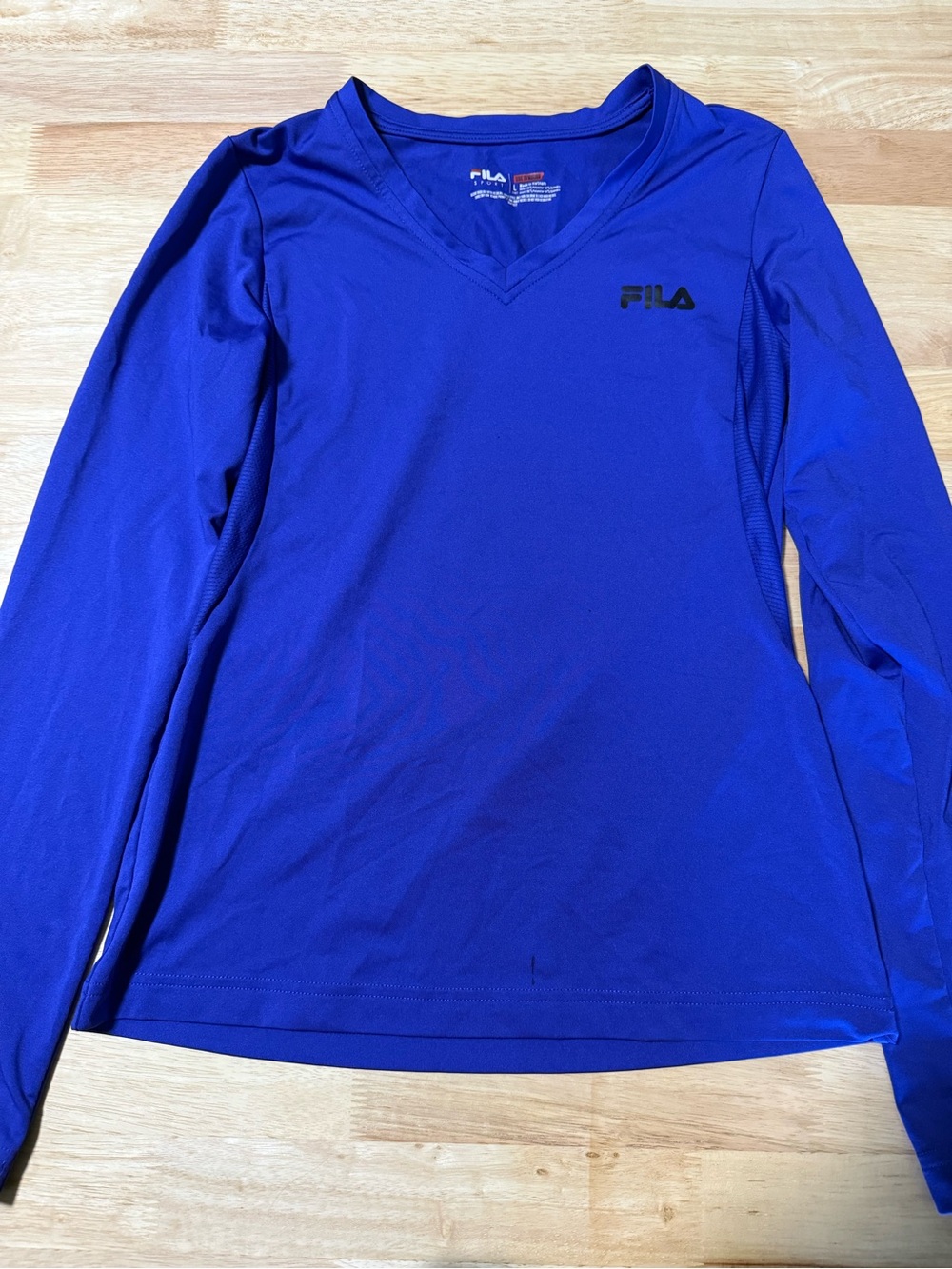 Fila Sport Girls Long Sleeve Performance Shirt Youth Large 14 Dri-Fit